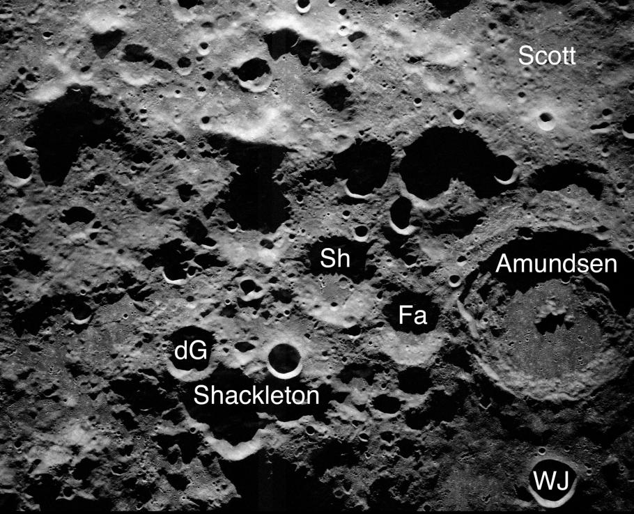 Radar Image of the Moon.