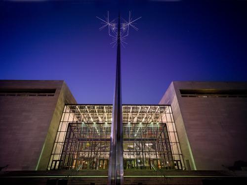Exterior view of the Smithsonian’s National Air and Space Museum in Washington, DC