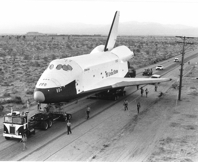 Space Shuttle Orbiter Enterprise Transferred to Edwards AFB | National ...