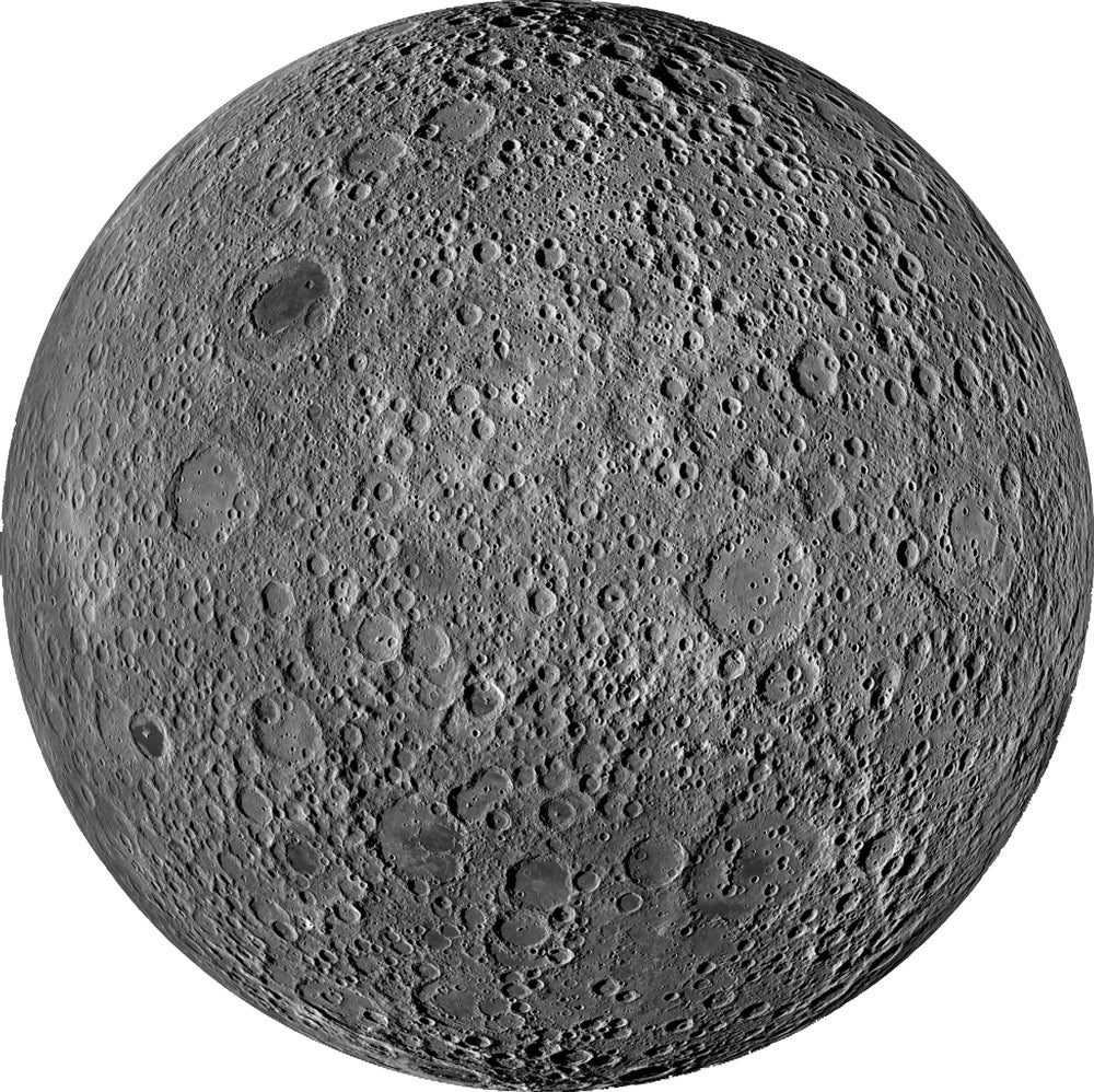 Mosaic of the far side of the Moon made with 1,686 images 