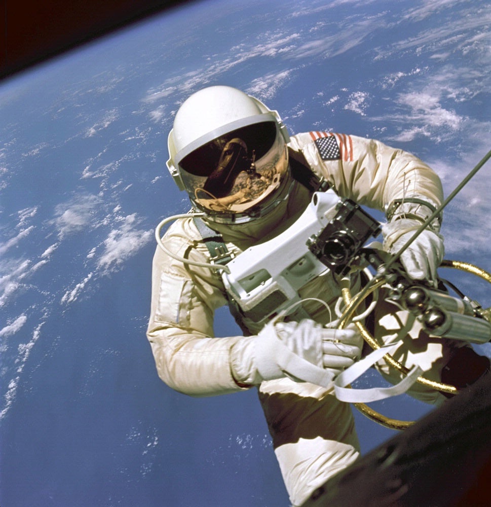 Ed White performing the first EVA