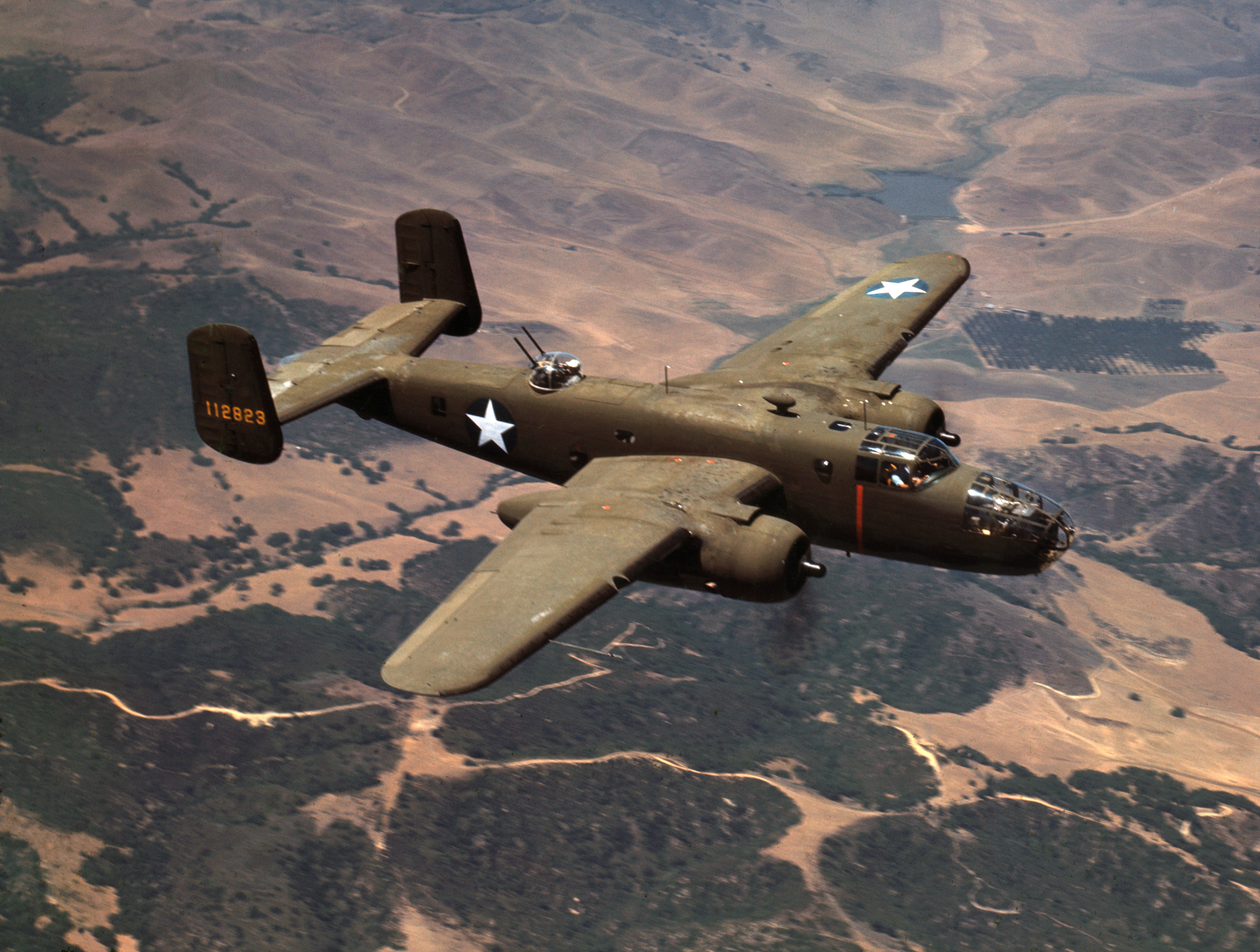 авиация самолет военный B-25 Mitchell США USAF без смс