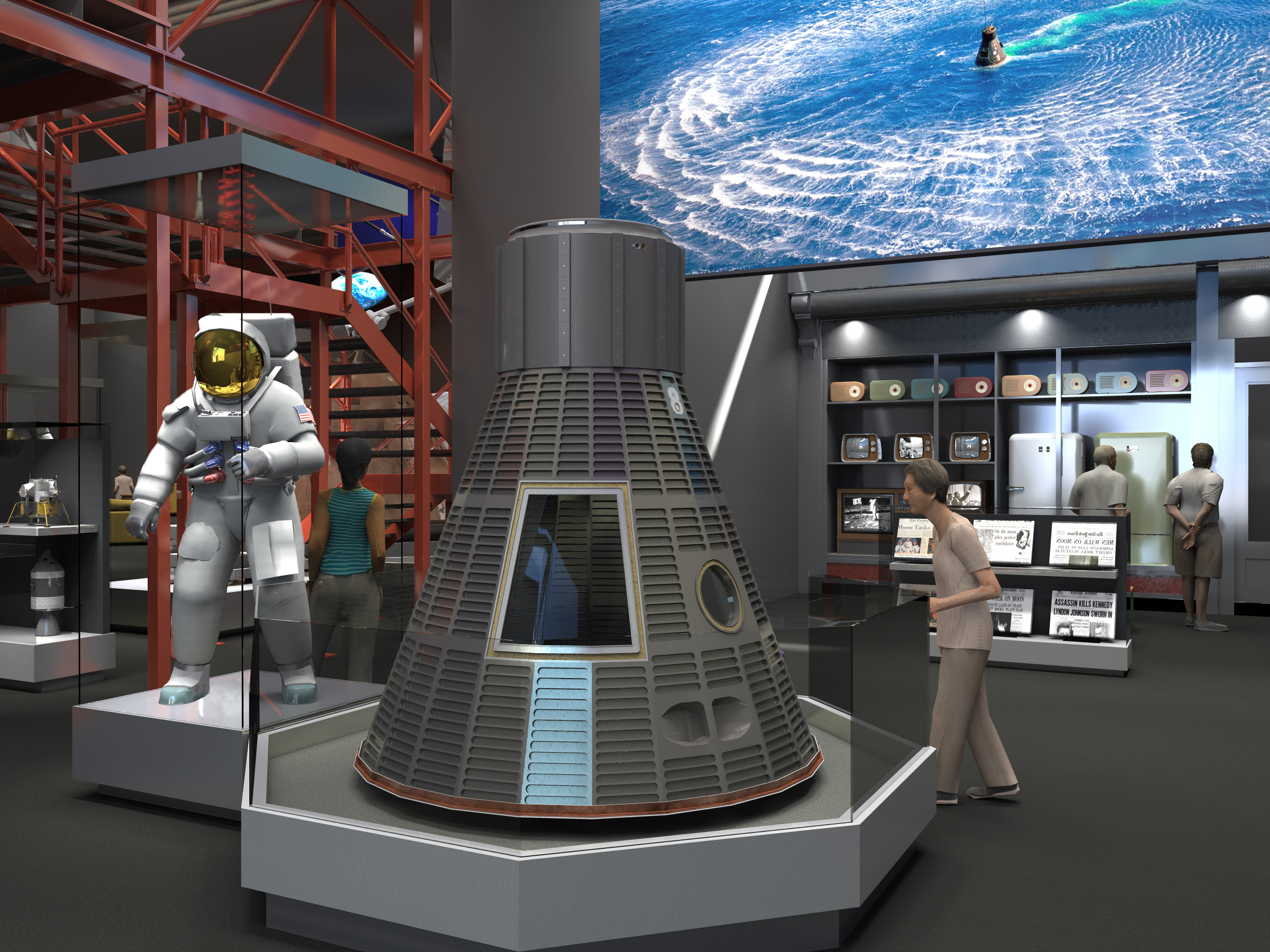 Early Rendering of Destination Moon Gallery
