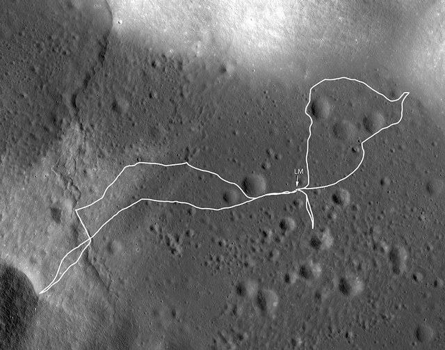 Apollo 17 Landing Site Map