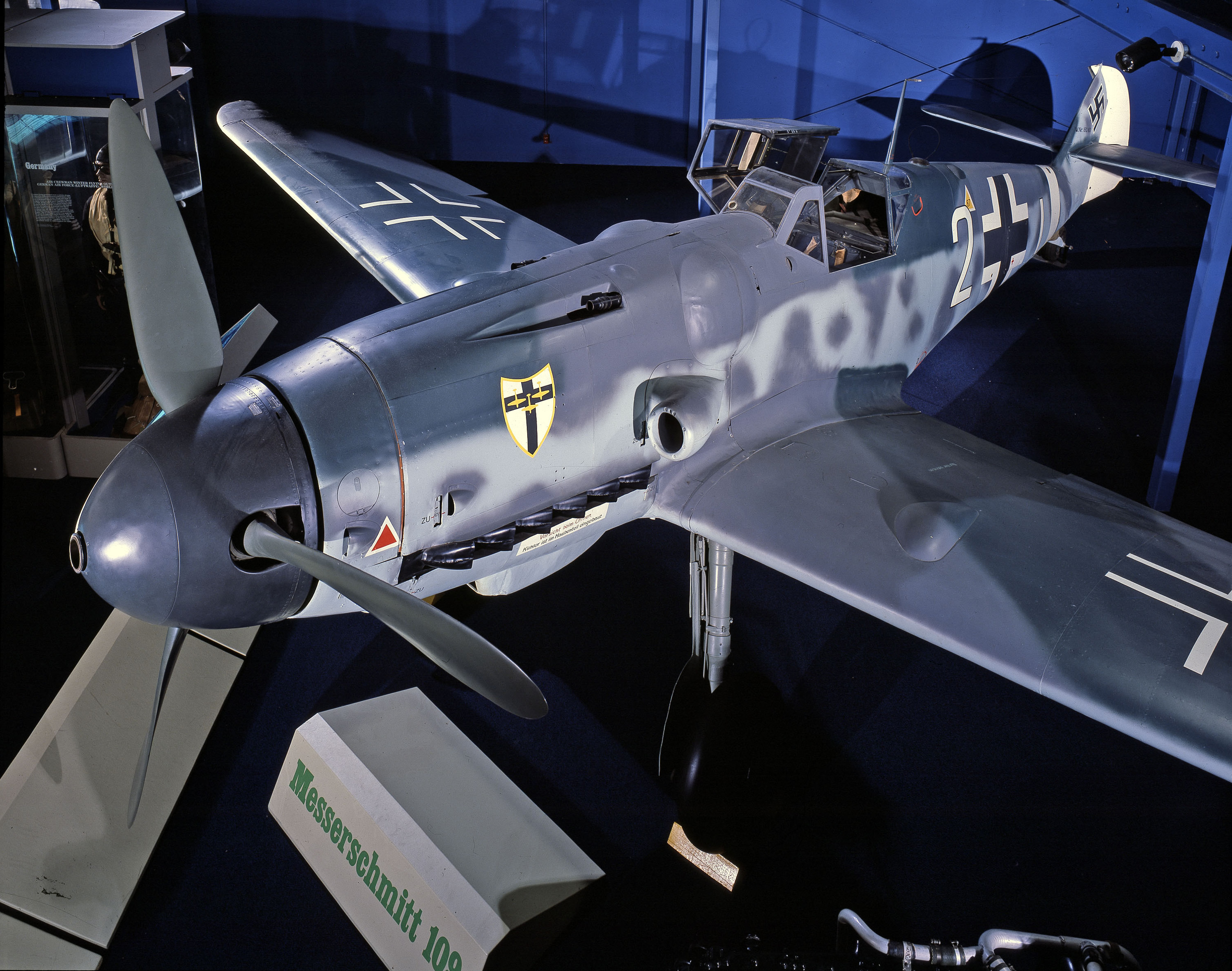 WW2 German Luftwaffe Messerschmitt Bf 109 Air Combat Scene Picture 