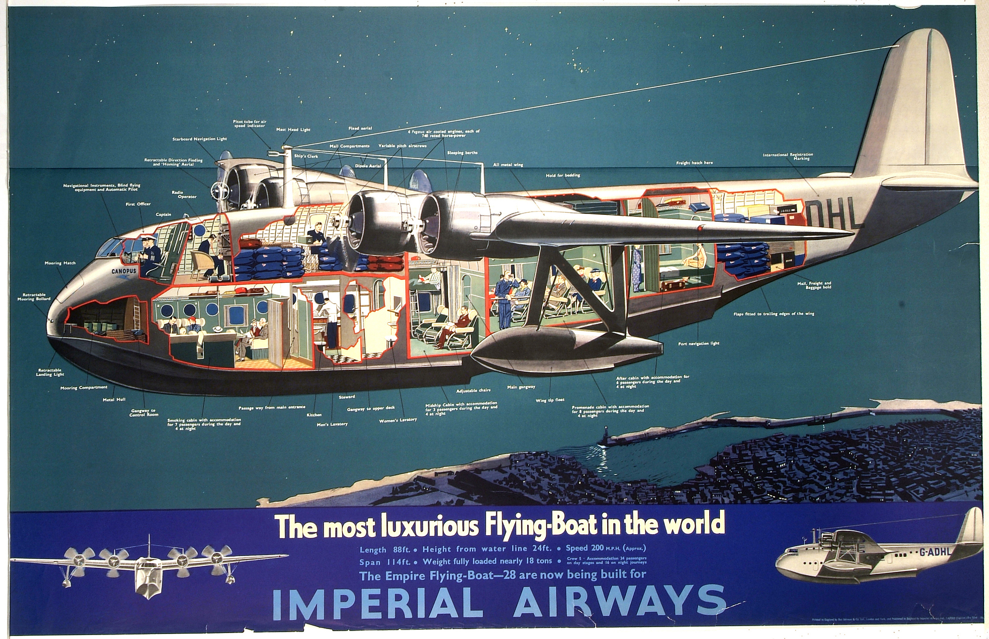 Imperial Airways The Most Luxurious Flying Boat In The World