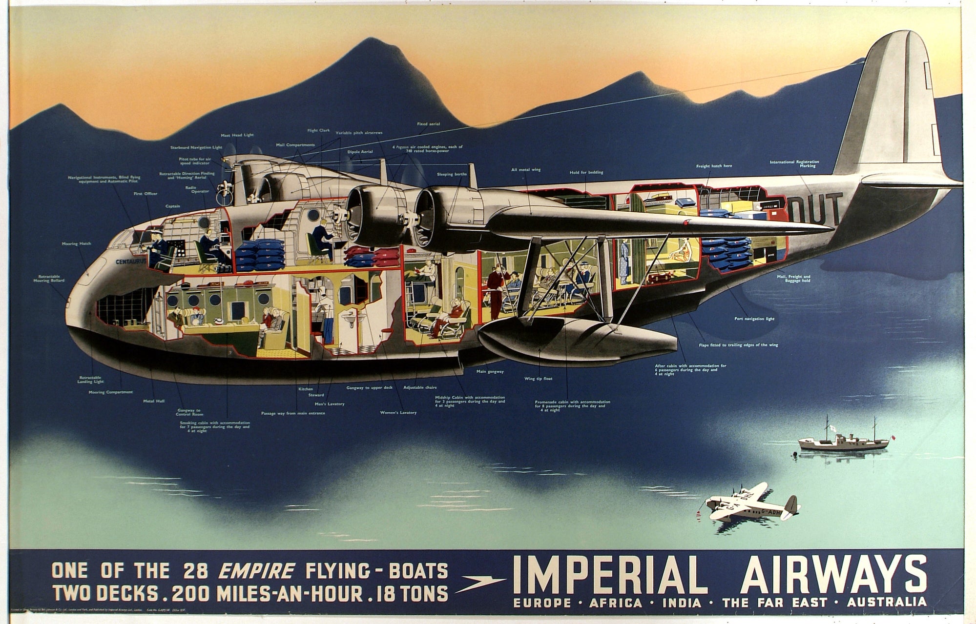 Imperial Airways One Of The 28 Empire Flying Boats