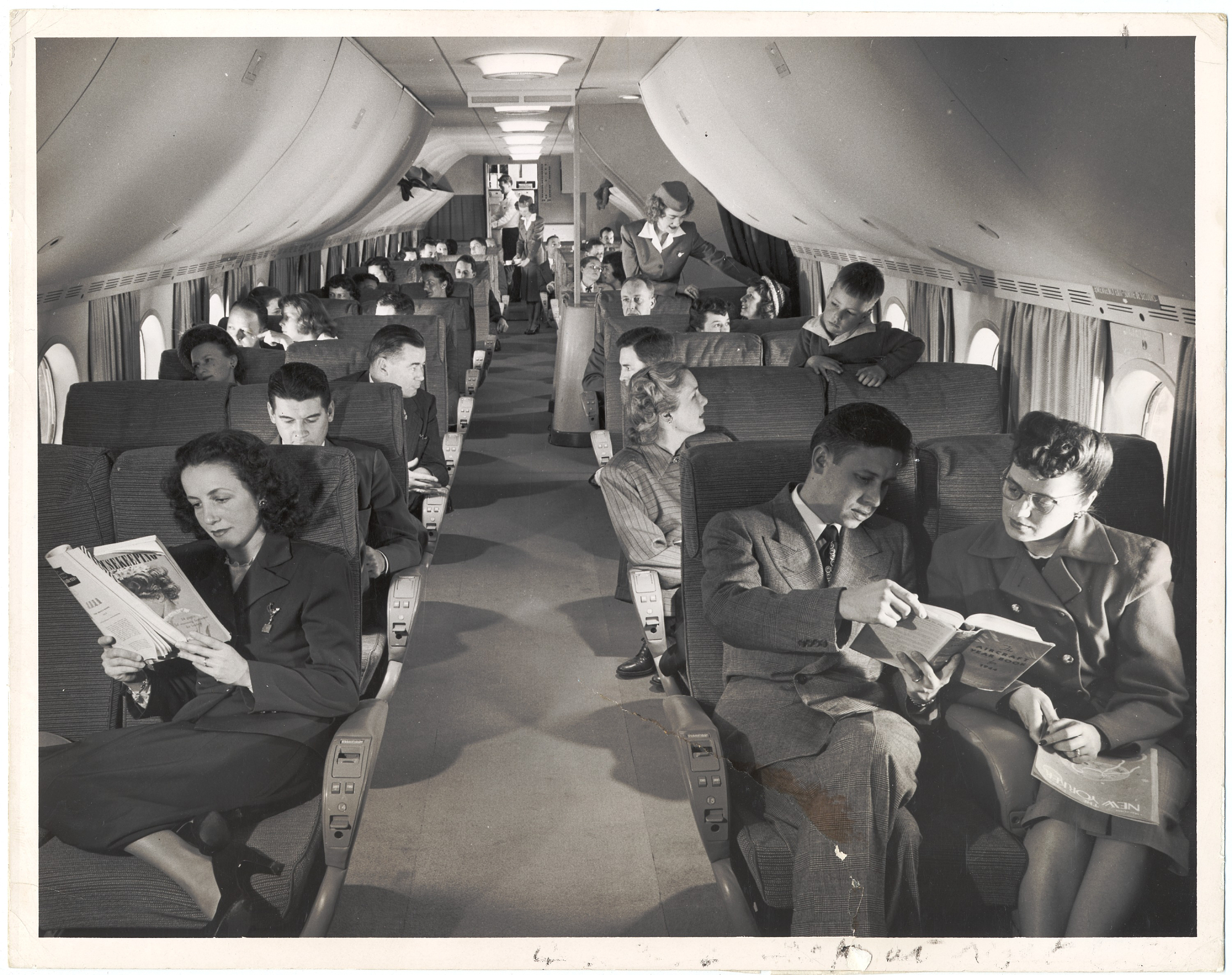 Boeing Model 377 Stratocruiser Interior Passenger Cabin