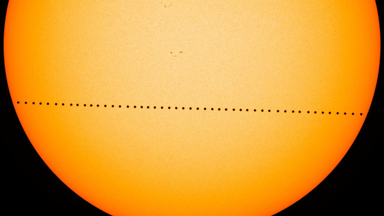 Mercury transit viewed by NASA