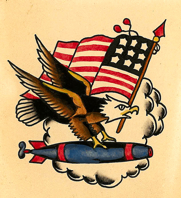 American Flag With Eagle Tattoo - Veteran Ink