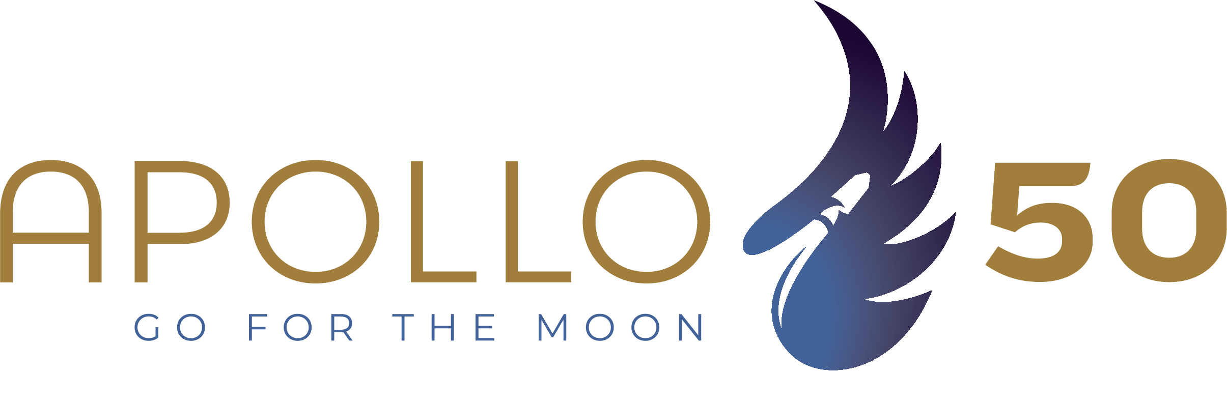 Logo for Apollo 50 celebration Go for the Moon