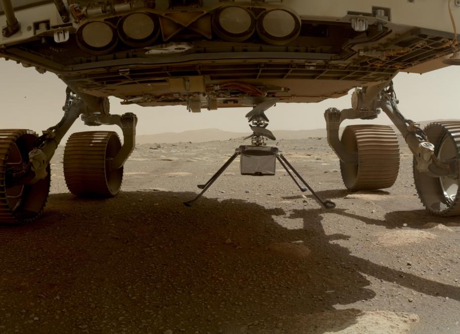 Ingenuity Mars Helicopter detaches from rover