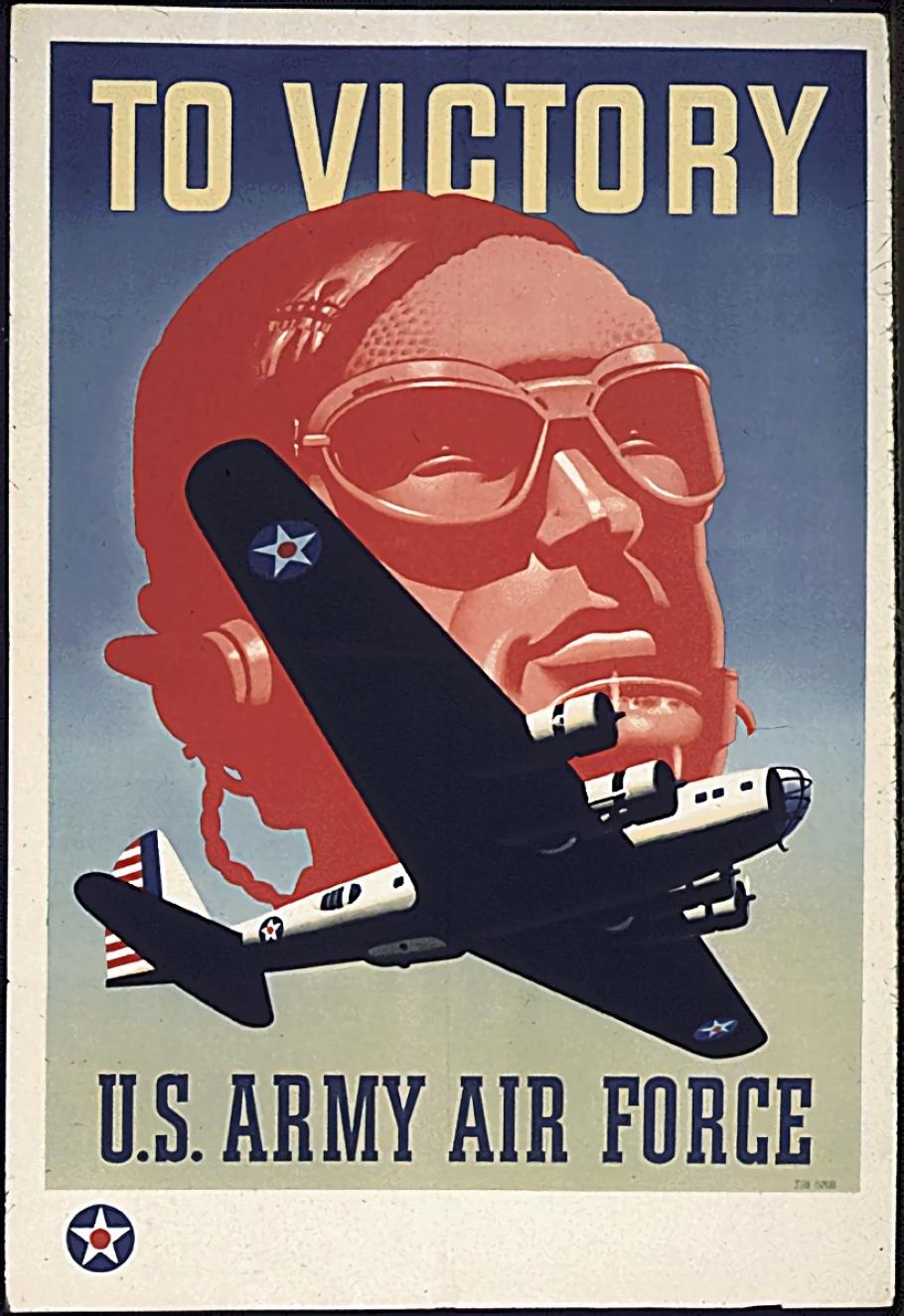 World War II poster advertising the US Army Air Force