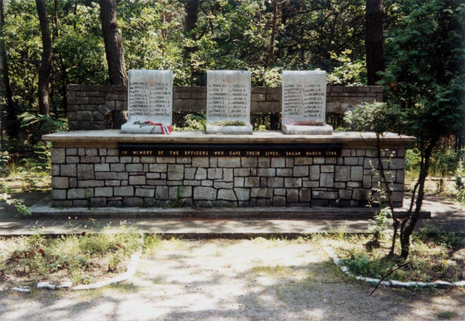 Memorial is dedicated to the 50 escaped prisoners from Stalag Luft III