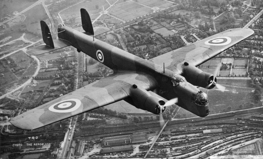 Armstrong Whitworth Whitley Bomber in flight