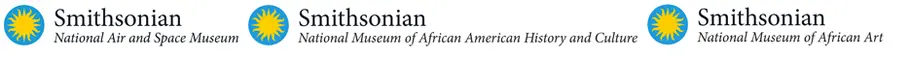 Logos for three Smithsonian museums