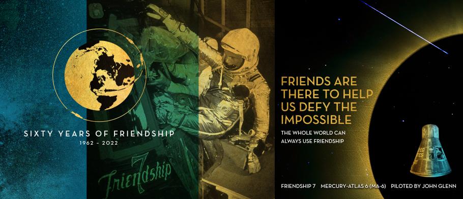 Graphic that says Sixty Years of Friendship