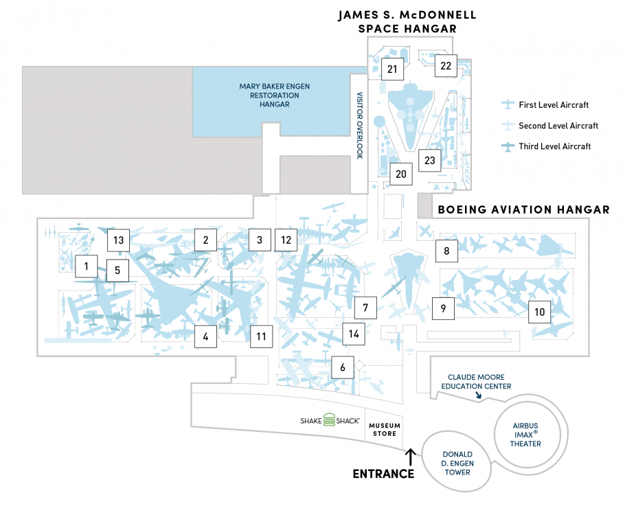 A map showing the Steven F. Udvar-Hazy Center. 