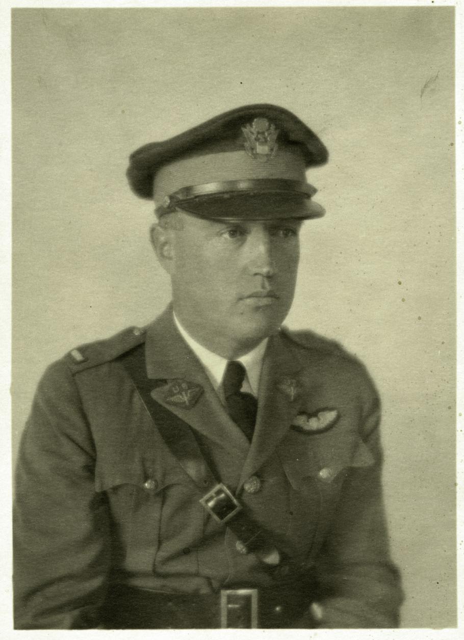 Portrait of a man wearing a military uniform with a hat 