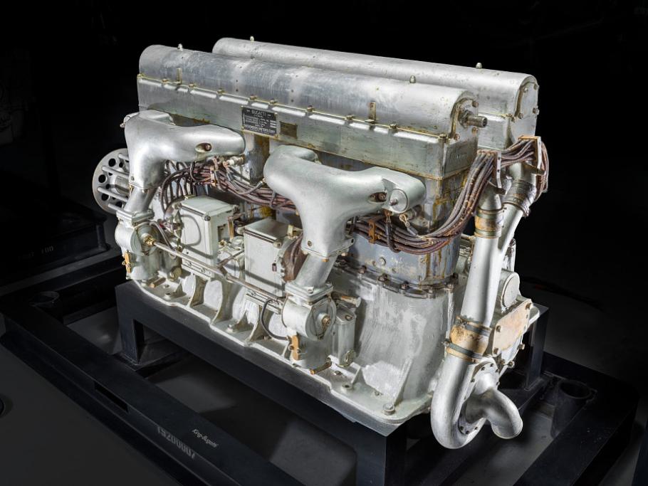 A silver engine
