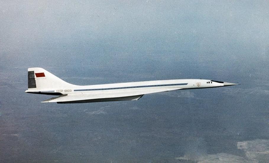 Tu-144 in flight