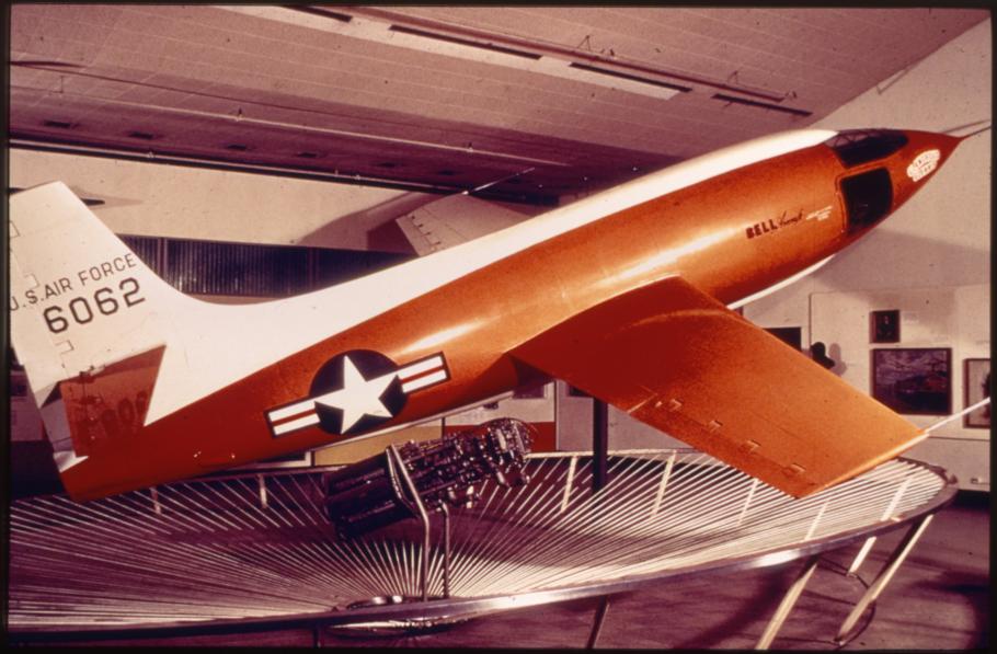 Bell X-1 With White and Orange Paint Scheme