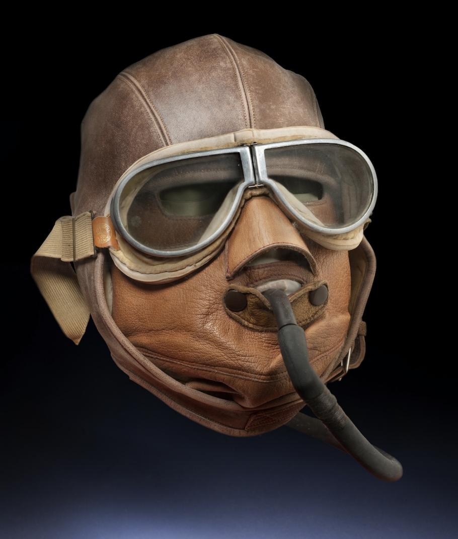 Aviator Face Mask with Oxygen Tube