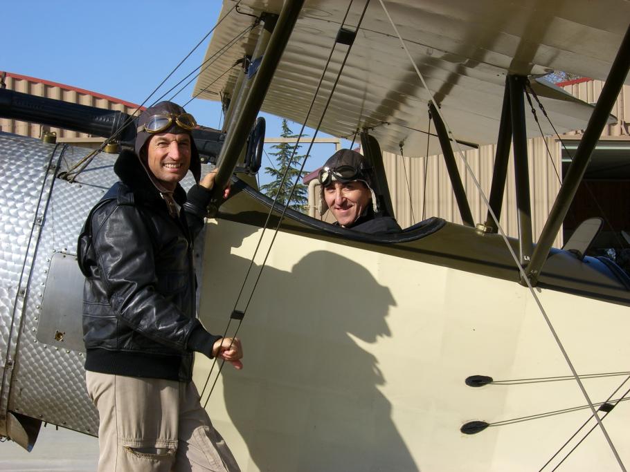 Peter Jakab in a WWI Sopwith 1 1/2 Strutter