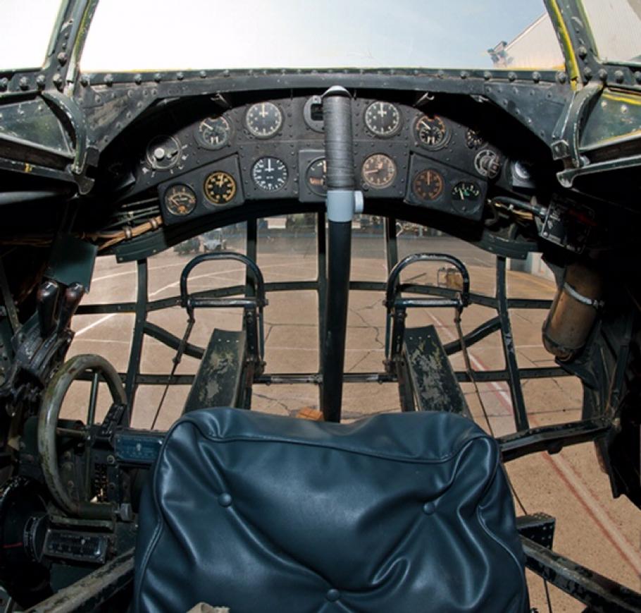 Vought V-173 Flying Pancake Cockpit