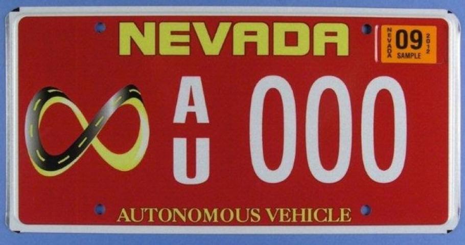 Autonomous Vehicle License Plate