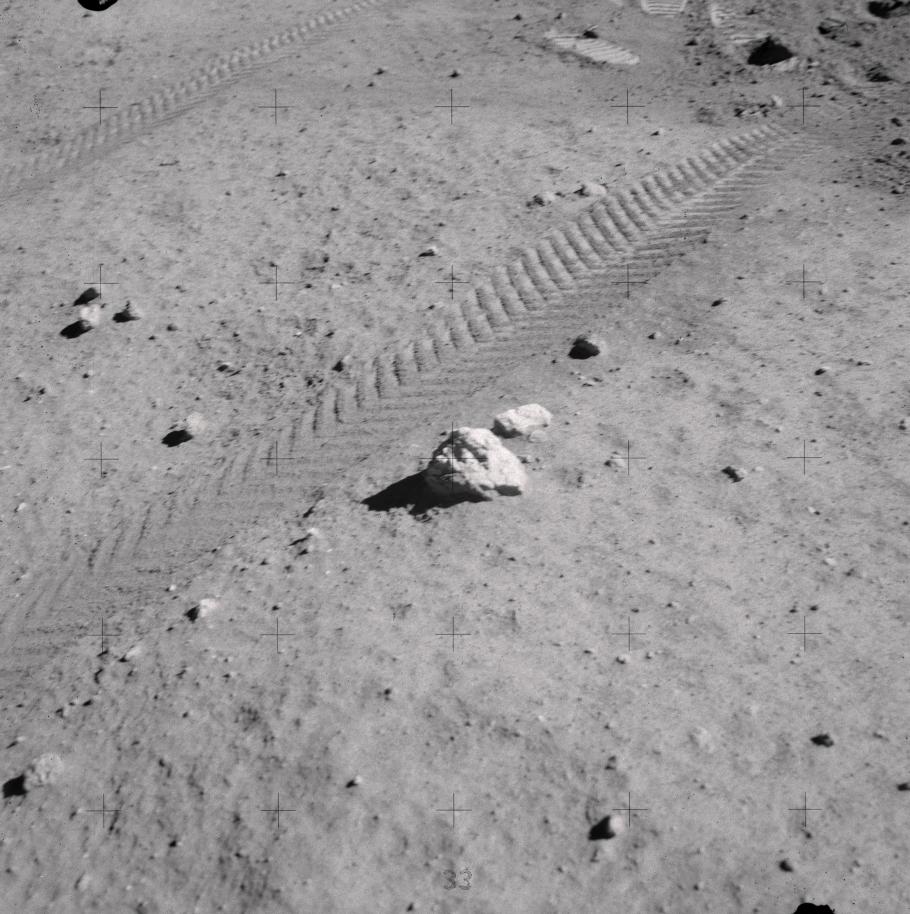 Lunar Anorthosite Surface Sample
