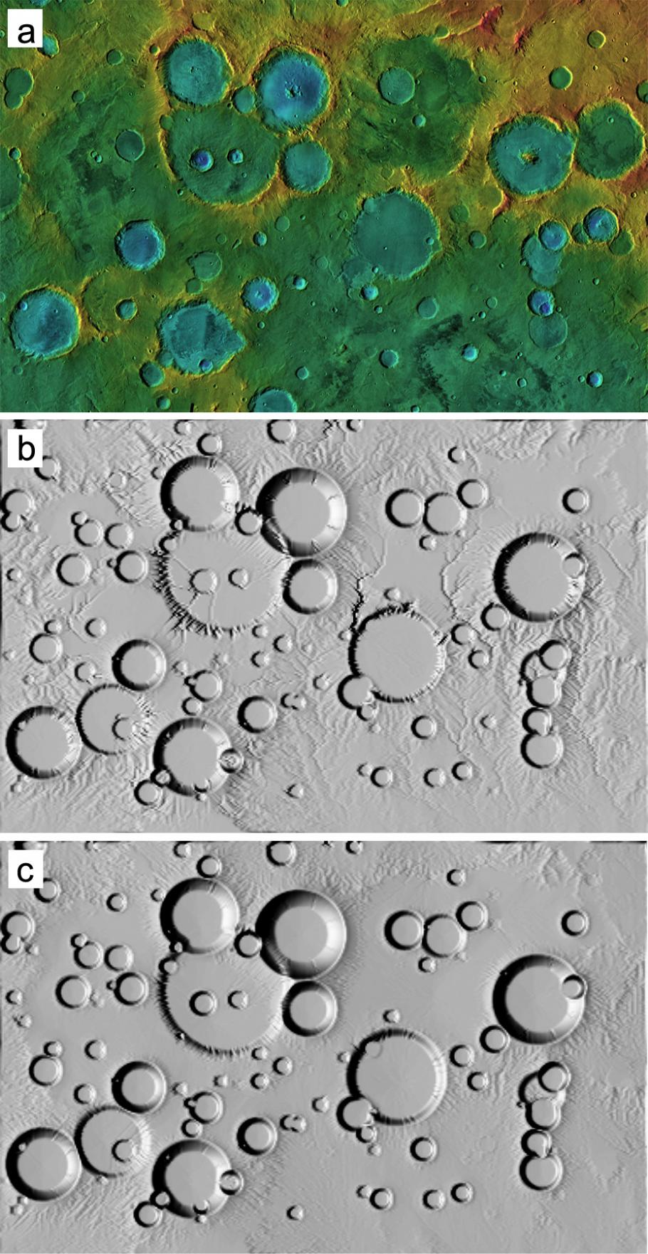 Computer Simulations of Landscape Development on Mars