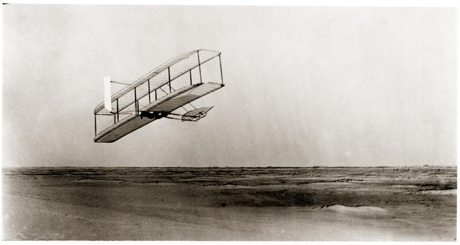 The 1902 Wright Glider in Flight, Side View