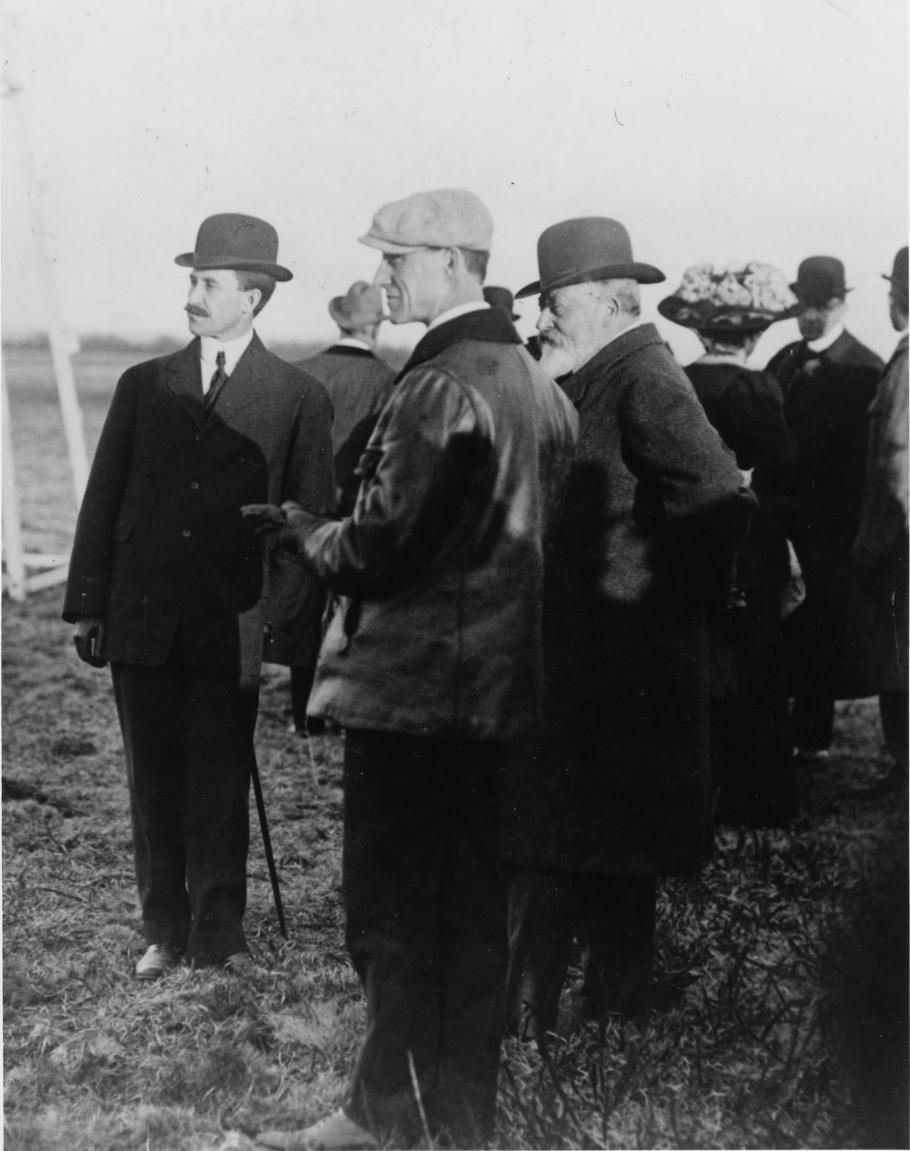 The Wright Brothers with King Edward VII of England