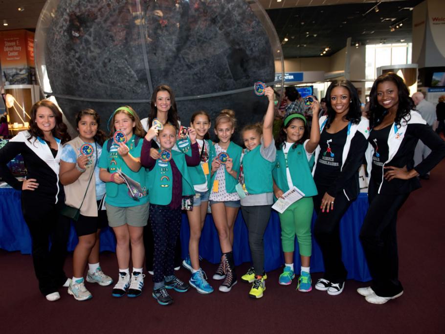 Girl Scouts at the National Air and Space Museum