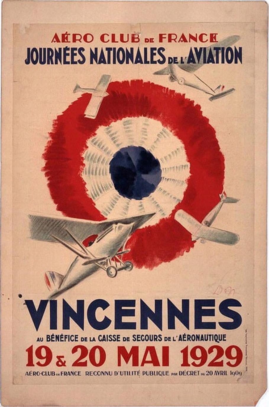 Vincennes Au Benefice de la Caisse de Secours de l'Aeronautique