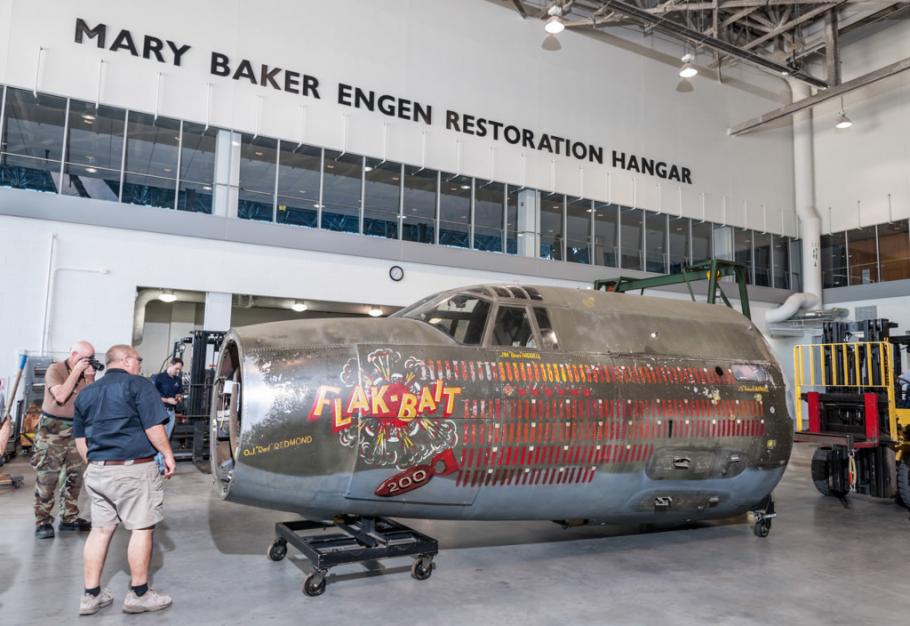 "Flak-Bait" Moves to the Restoration Hangar