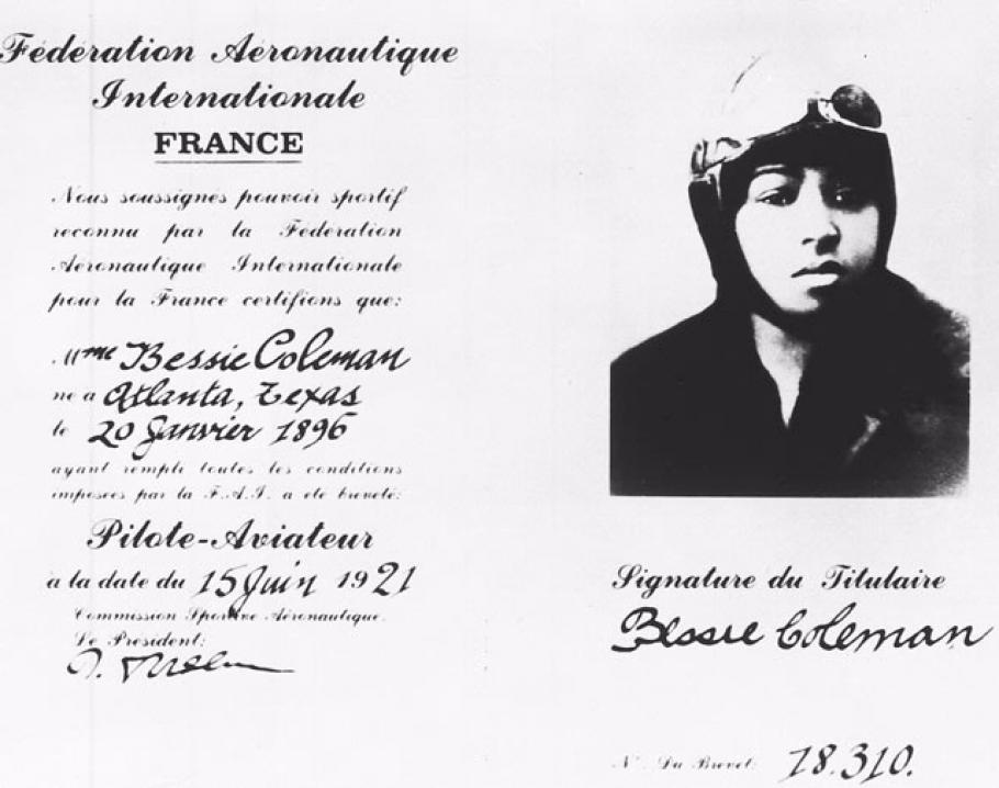 Bessie Coleman license