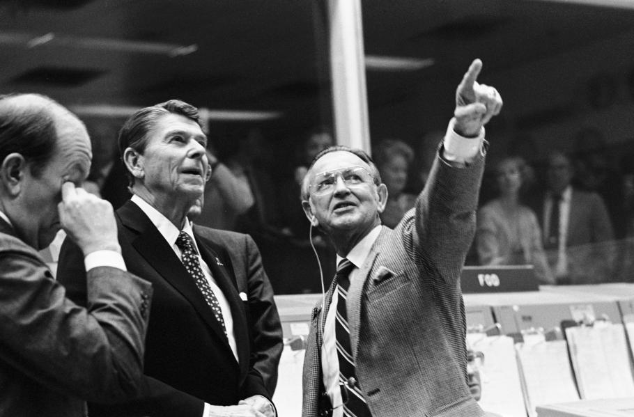 Chris Kraft and President Reagan