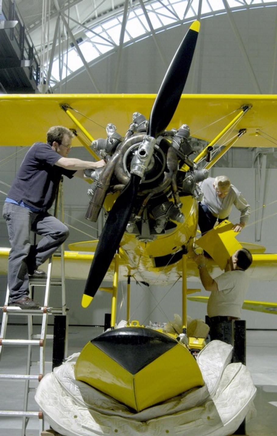 NAF N3N "Yellow Peril" in Udvar-Hazy Center