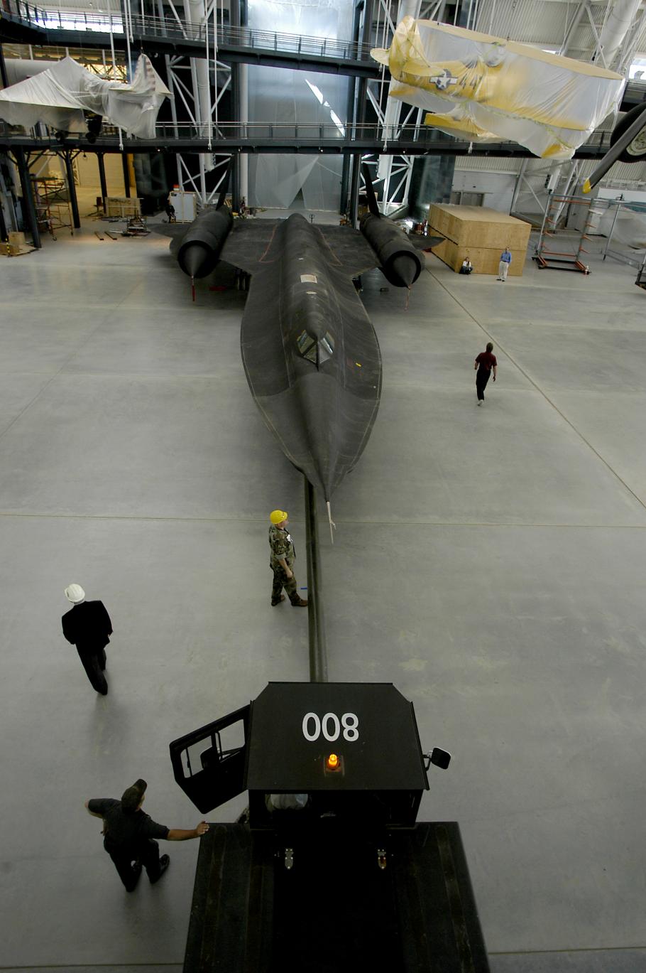 SR-71 Moves Into Udvar-Hazy Center Aviation Hangar