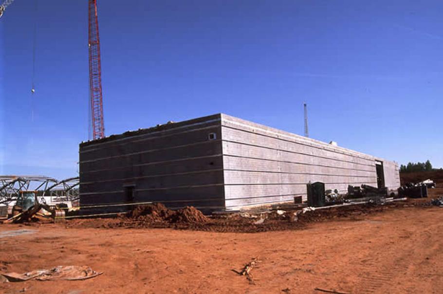 Central Utility Plant has walls and roof