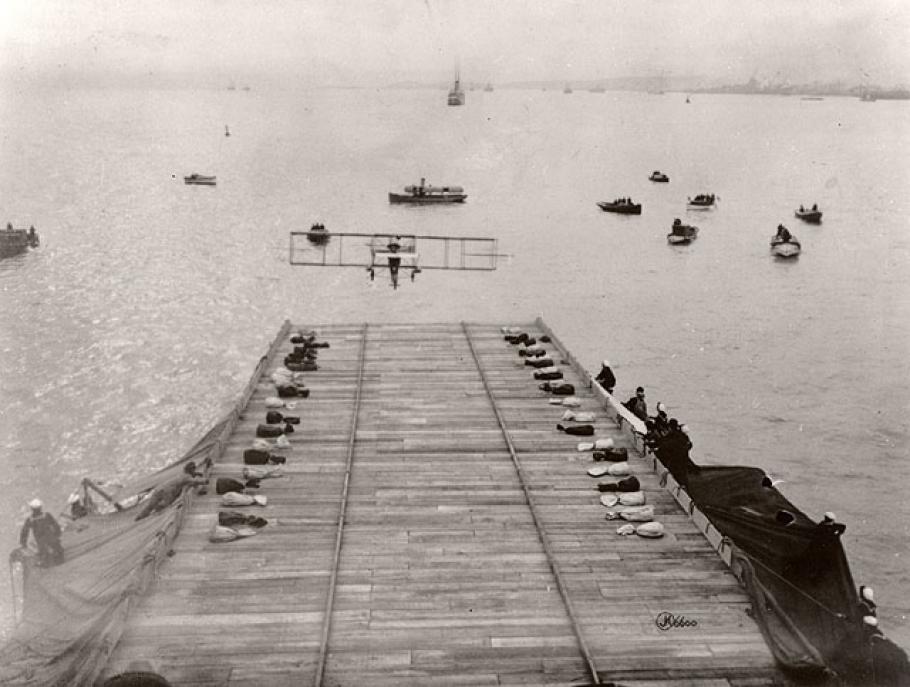 First Airplane Landing on a Ship