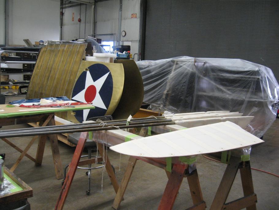 Curtiss R3C-2 Racer in the Restoration Shop