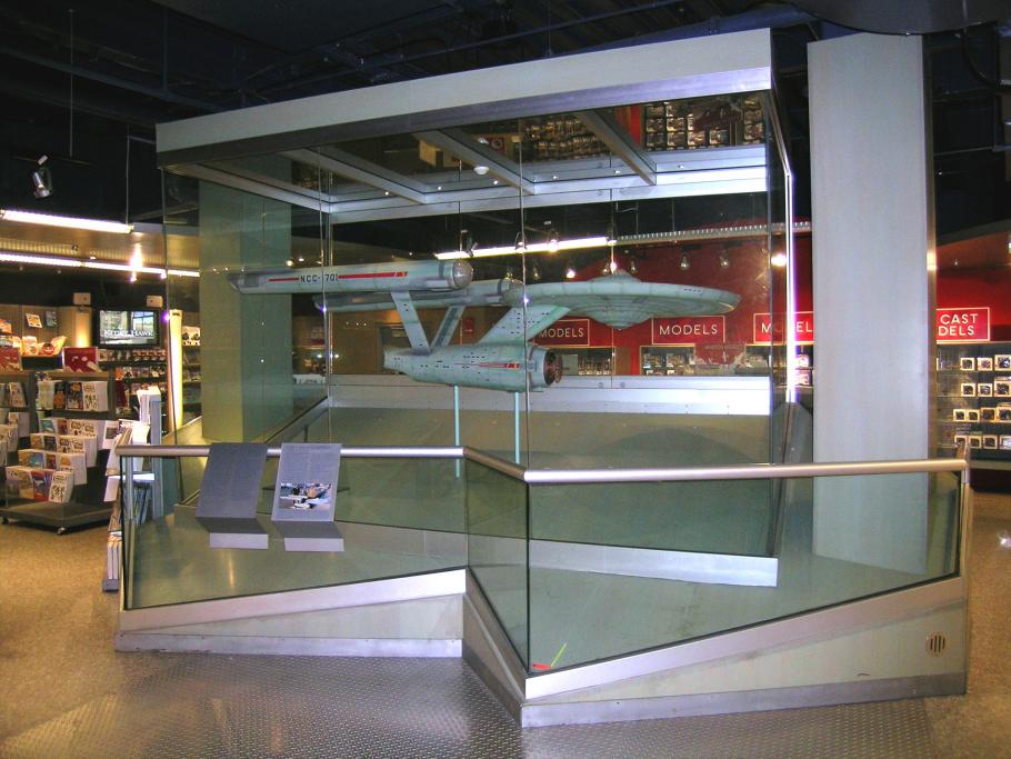 Star Trek Starship "Enterprise" Model on display in the Museum Shop