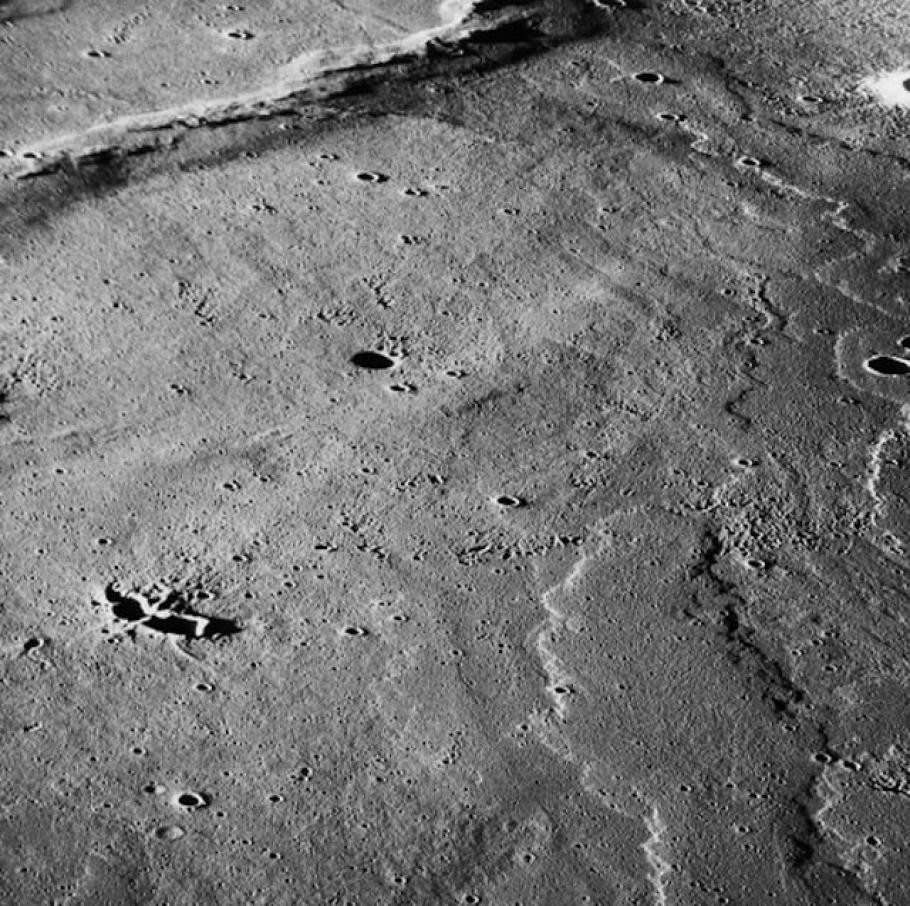 Lava Flows on Mare Imbrium, Earth's Moon