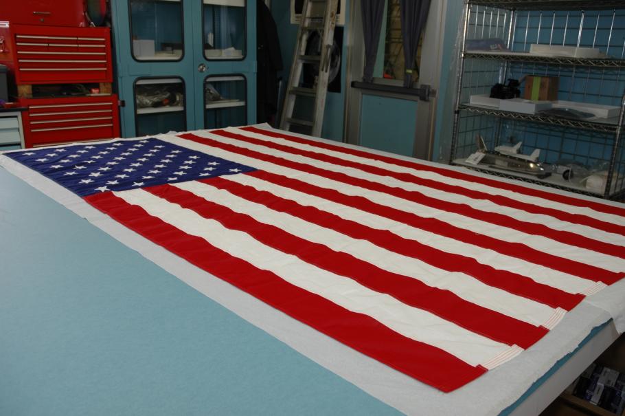 fold a flag military style