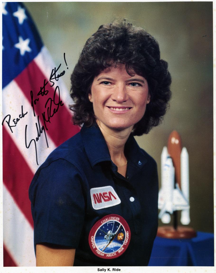 Signed Portrait of Sally Ride