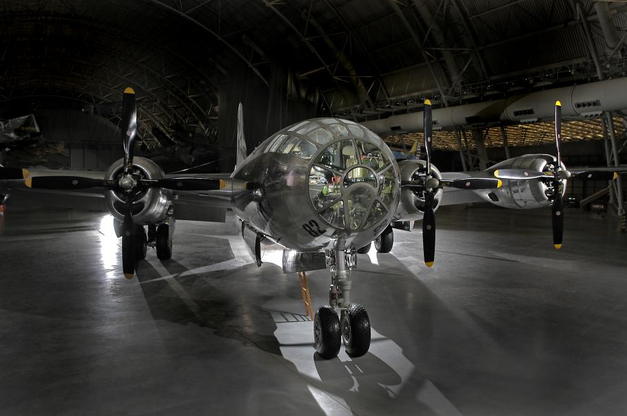 Boeing B-29 Superfortress Enola Gay on display at the Steven F. Udvar-Hazy Center