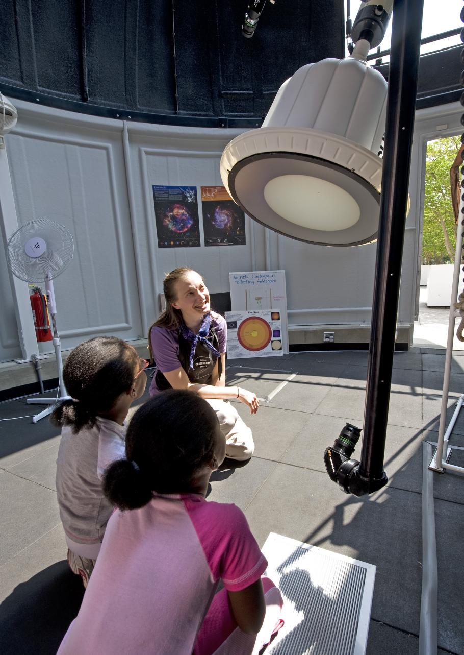 Visitors in the Public Observatory
